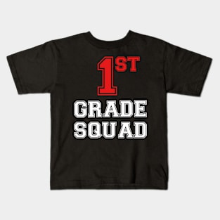 1st First Grade Squad Back To School Teacher Gifts Kids T-Shirt